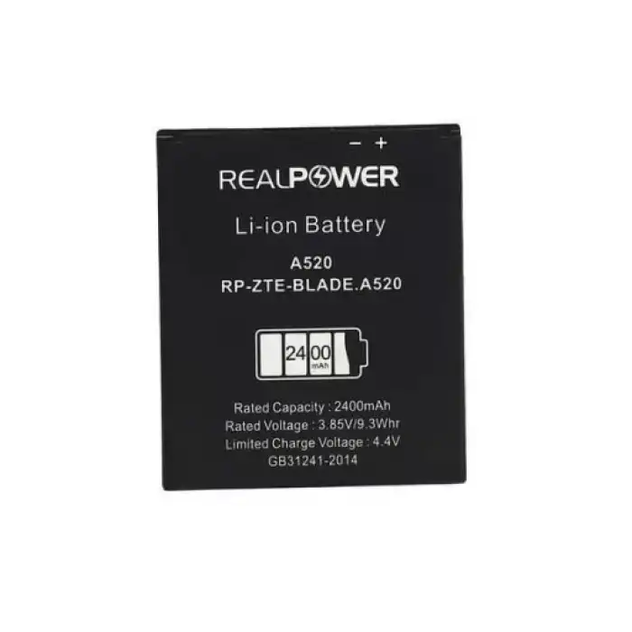 Realpower ZTE Uyumlu Blade A520 Batarya 2400Mah
