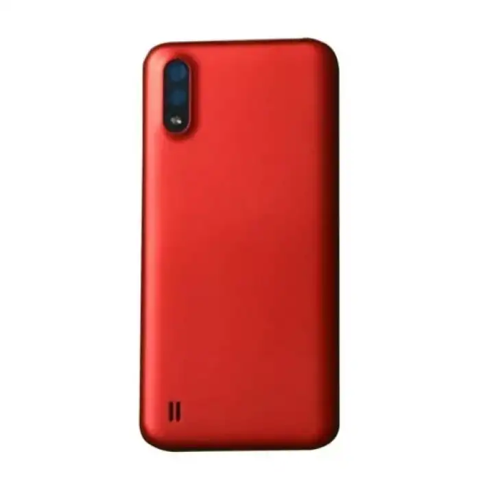 Samsung Uyumlu Galaxy A01 A015 Kasa Kapak Kırmızı Çıtasız
