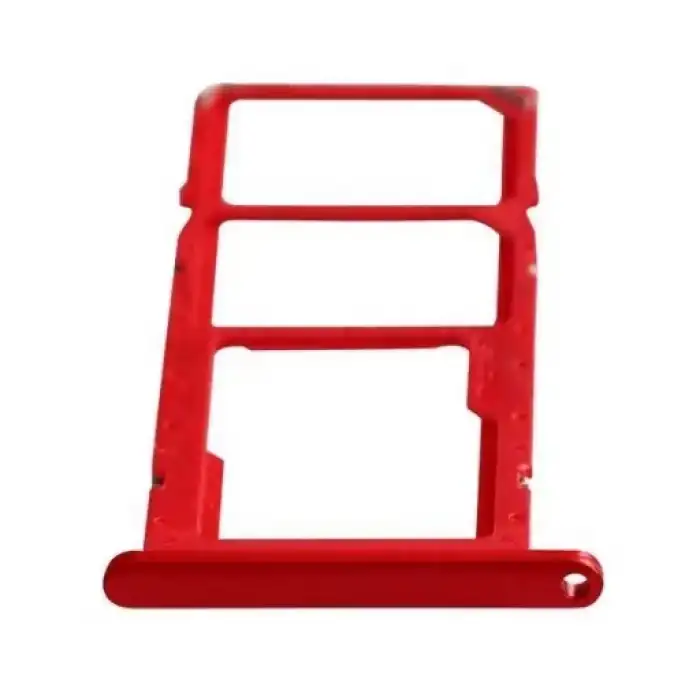 Samsung Uyumlu Galaxy A02S A025 Sim Kart Tepsisi Kırmızı