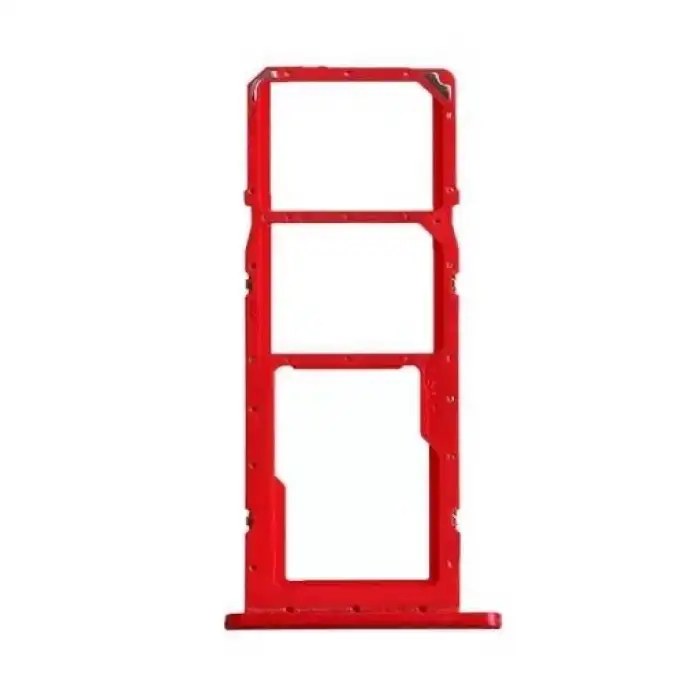 Samsung Uyumlu Galaxy A02S A025 Sim Kart Tepsisi Kırmızı
