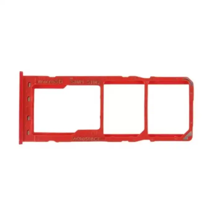 Samsung Uyumlu Galaxy A10 A105 Sim Kart Tepsisi Kırmızı
