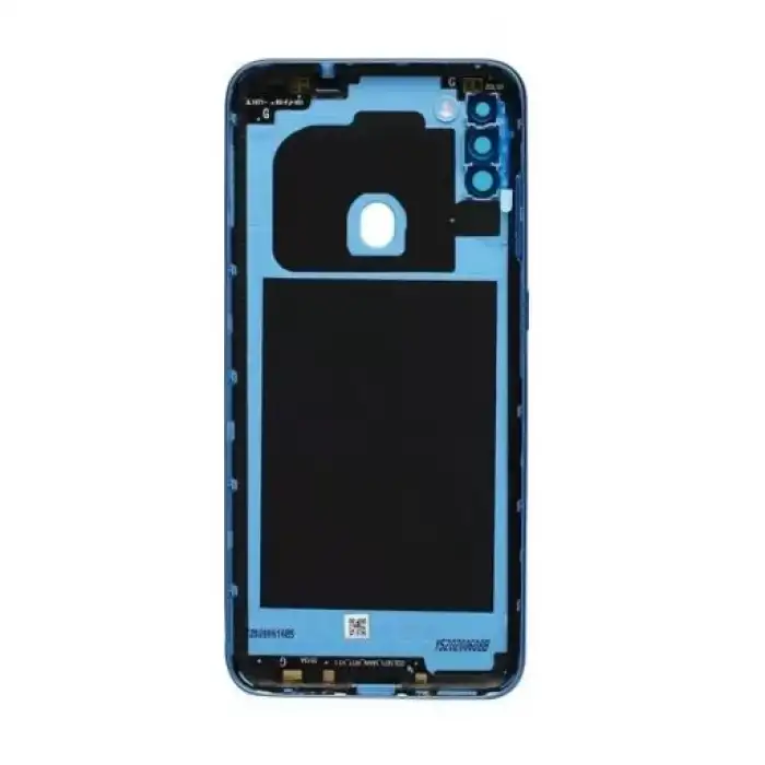 Samsung Uyumlu Galaxy A11 A115 Kasa Kapak Mavi Çıtasız