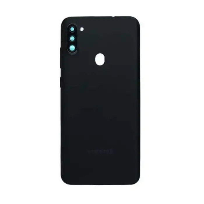 Samsung Uyumlu Galaxy A11 A115 Kasa Kapak Siyah Çıtasız