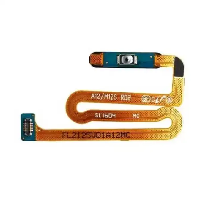 Samsung Uyumlu Galaxy A12 A125 Home Tuş Bordu On Off Power Filmi Flex Mavi