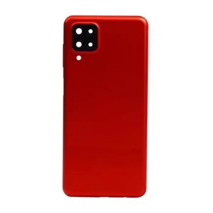 Samsung Uyumlu Galaxy A12 A125 Kasa Kapak Kırmızı Çıtasız