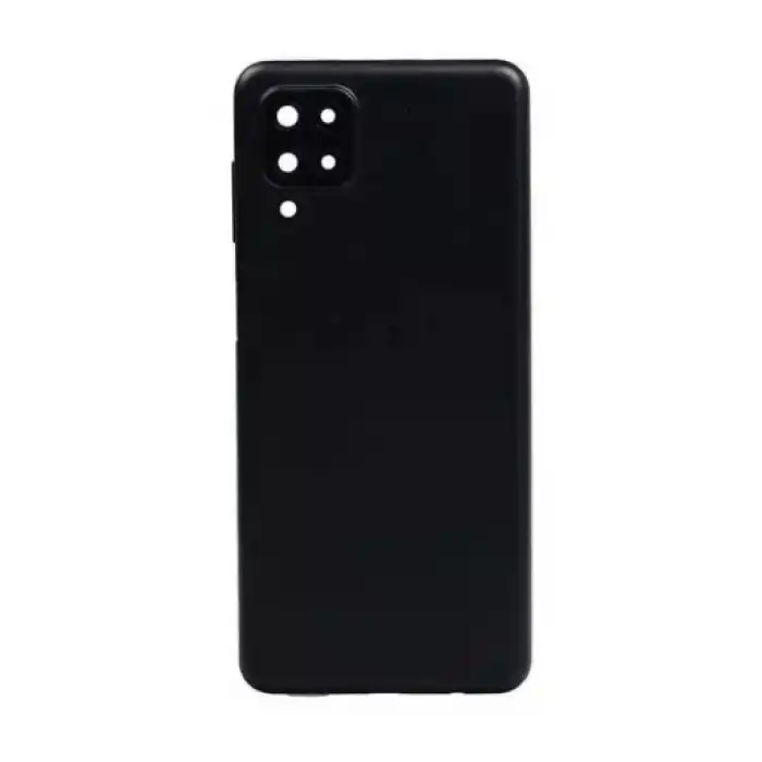 Samsung Uyumlu Galaxy A12 A125 Kasa Kapak Siyah Çıtasız