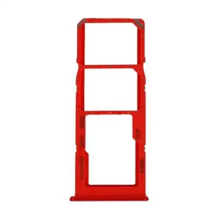 Samsung Uyumlu Galaxy A12 A125 Sim Kart Tepsisi Kırmızı