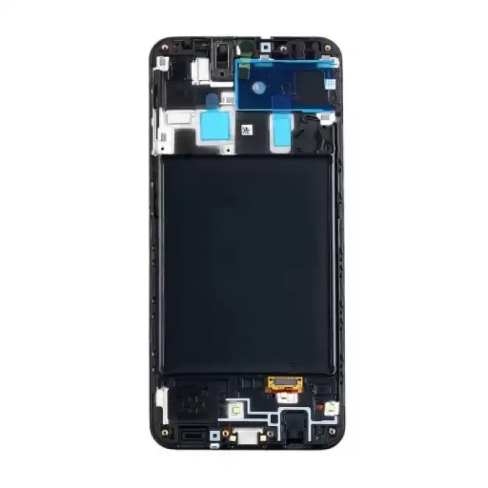 Samsung Uyumlu Galaxy A20 A205 Lcd Ekran Dokunmatik Siyah Servis Çıtalı Gh82-19571A