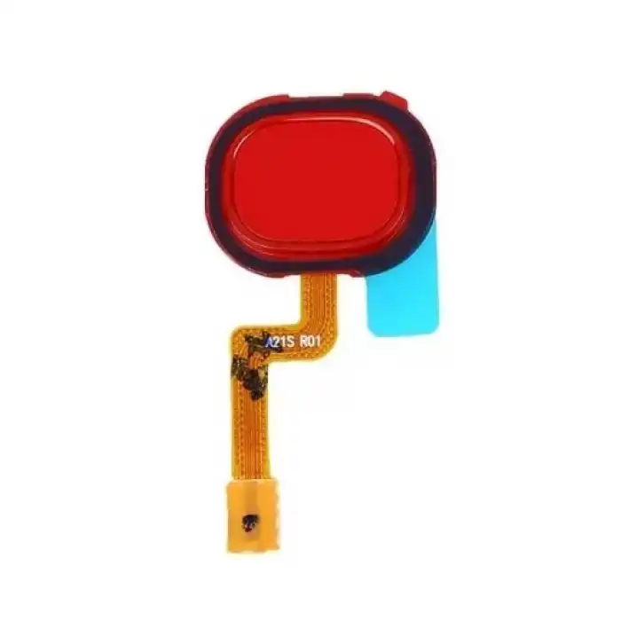 Samsung Uyumlu Galaxy A21S A217 Home Parmak Okuyucu Film Flex Kırmızı