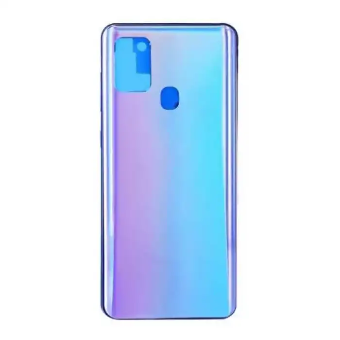 Samsung Uyumlu Galaxy A21S A217 Kasa Kapak Mavi Çıtasız