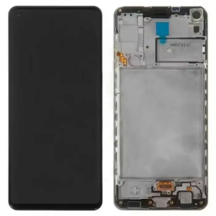 Samsung Uyumlu Galaxy A21S A217 Lcd Ekran Dokunmatik Siyah Servis Çıtalı Gh82-22988A