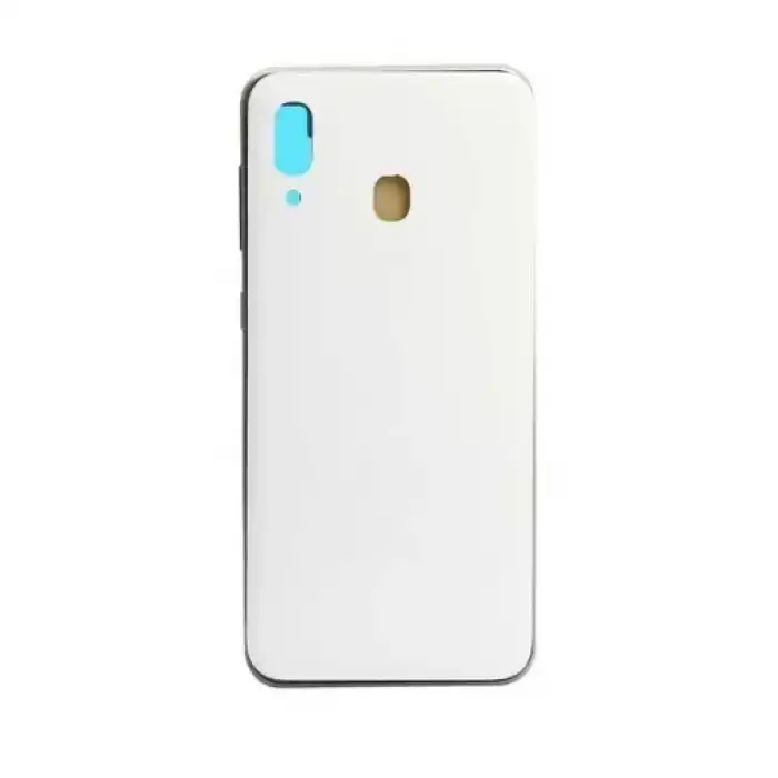 Samsung Uyumlu Galaxy A30 A305 Kasa Kapak Beyaz Çıtasız
