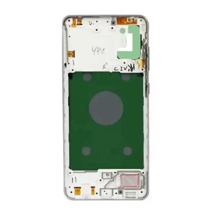 Samsung Uyumlu Galaxy A31 A315 Kasa Kapak Beyaz Çıtasız