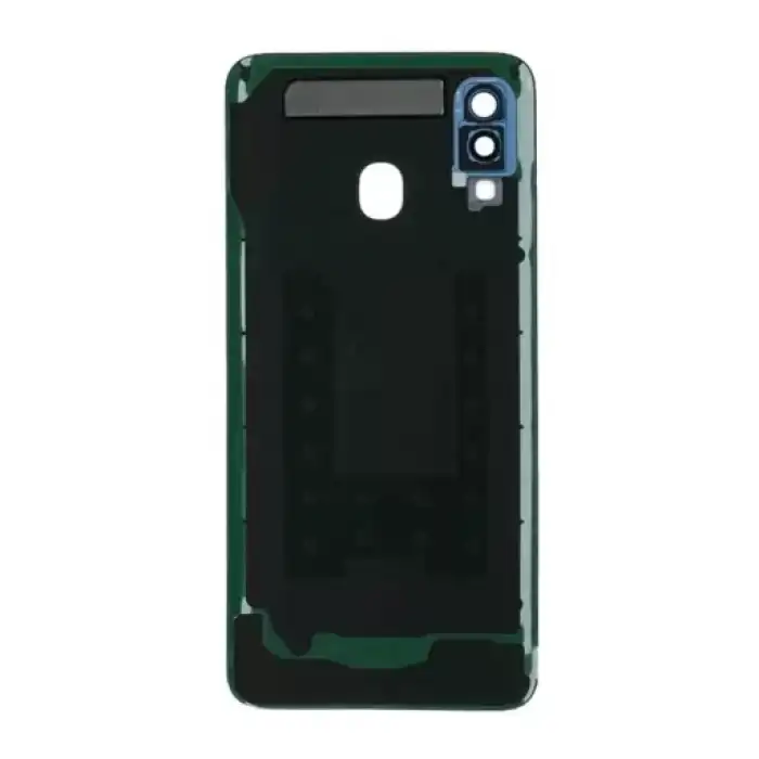 Samsung Uyumlu Galaxy A40 A405 Kasa Kapak Mavi Çıtalı