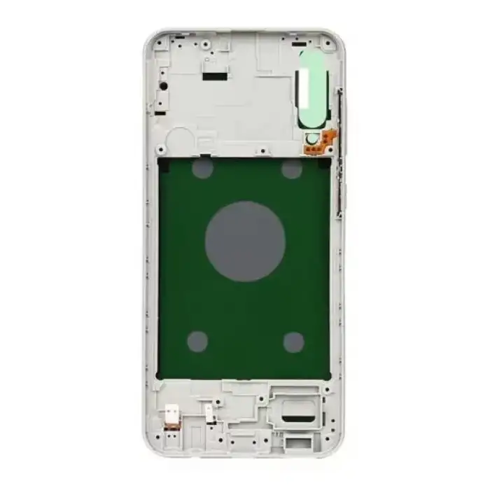 Samsung Uyumlu Galaxy A50S A507 Kasa Kapak Beyaz Çıtasız