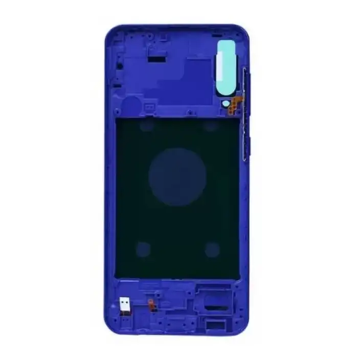 Samsung Uyumlu Galaxy A50S A507 Kasa Kapak Mavi Çıtasız