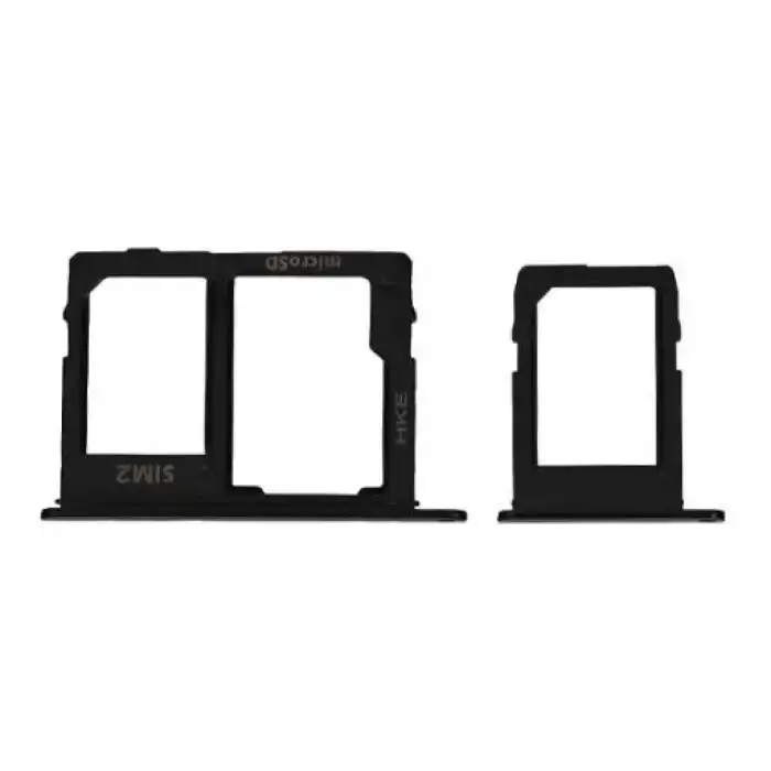 Samsung Uyumlu Galaxy A6 Plus A605 Sim Kart Tepsisi Siyah