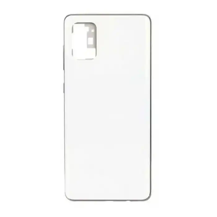 Samsung Uyumlu Galaxy A71 A715 Kasa Kapak Beyaz Çıtasız
