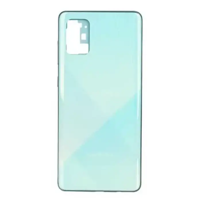 Samsung Uyumlu Galaxy A71 A715 Kasa Kapak Mavi Çıtasız