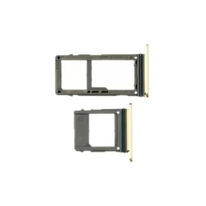Samsung Uyumlu Galaxy A8 2018 A530 Sim Kart Tepsisi Gold Çift