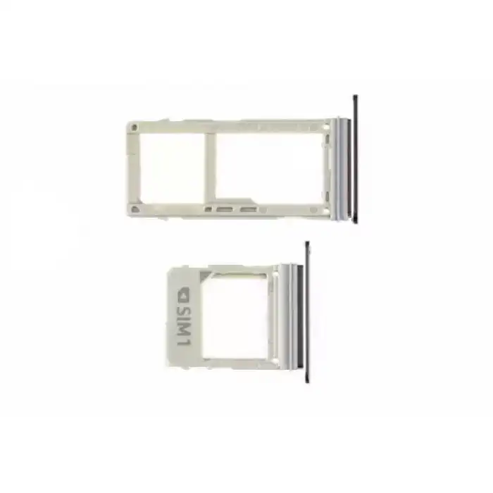 Samsung Uyumlu Galaxy A8 2018 A530 Sim Kart Tepsisi Siyah Çift