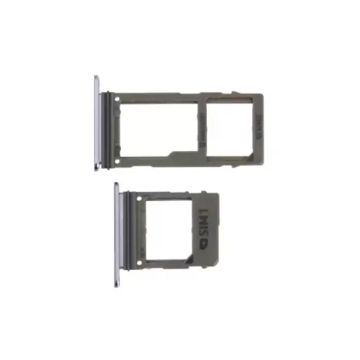 Samsung Uyumlu Galaxy A8 2018 A530 Sim Kart Tepsisi Violet Çift