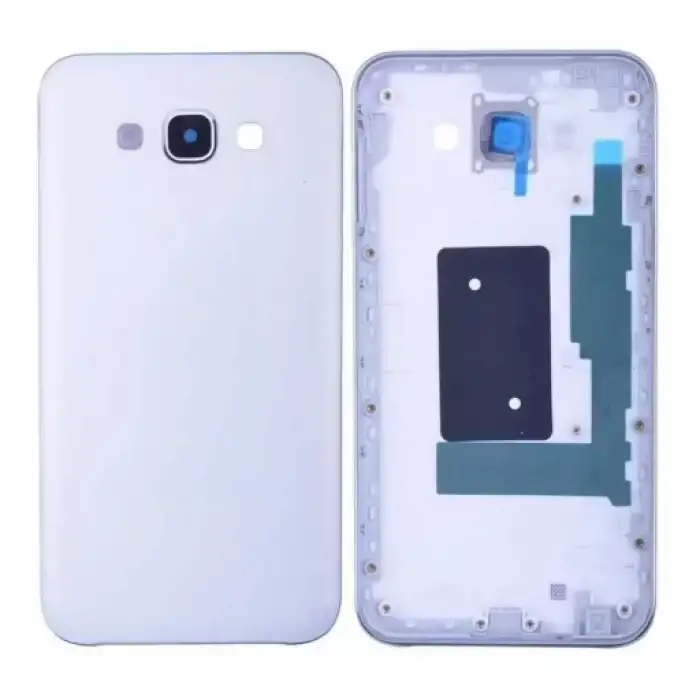 Samsung Uyumlu Galaxy E7 E700 Kasa Kapak Beyaz Çıtasız