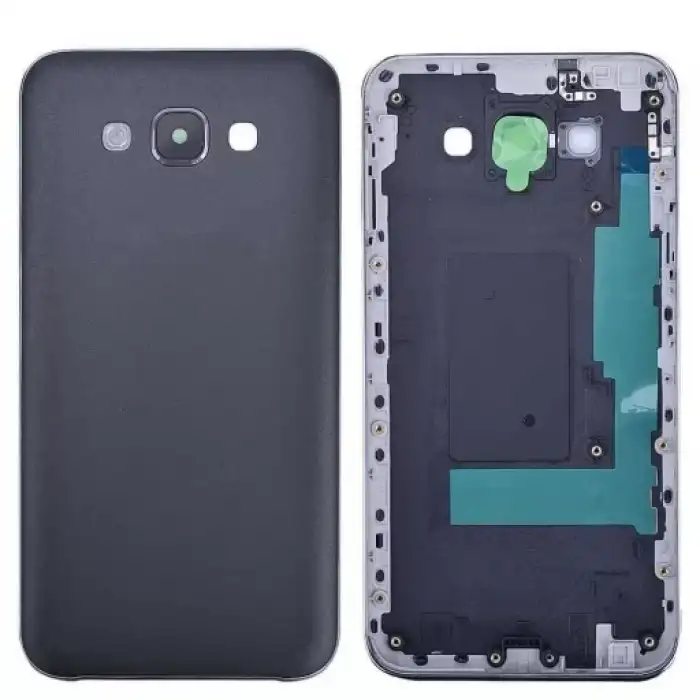 Samsung Uyumlu Galaxy E7 E700 Kasa Kapak Siyah Çıtasız