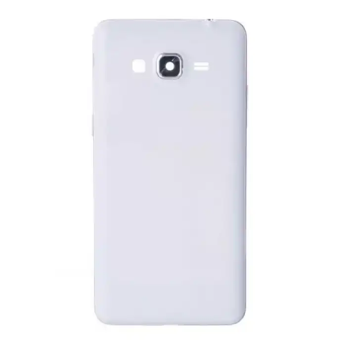 Samsung Uyumlu Galaxy Grand Prime G530 Kasa Kapak Beyaz No Duos Çıtasız