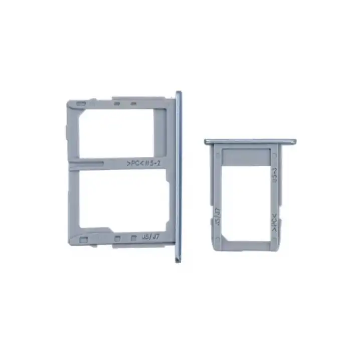 Samsung Uyumlu Galaxy J3 Pro 2017 J330 Sim Kart Tepsisi Gümüş Çift