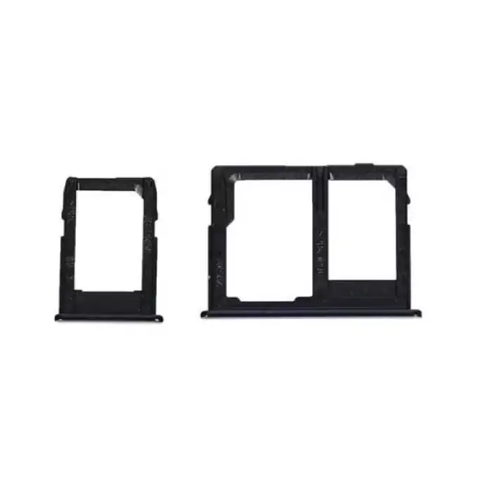 Samsung Uyumlu Galaxy J4 Plus J415 Sim Kart Tepsisi Siyah Çift