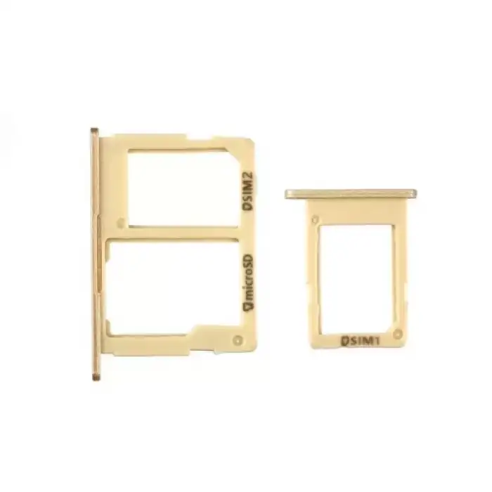 Samsung Uyumlu Galaxy J5 Prime G570 Sim Kart Tepsisi Gold Çift