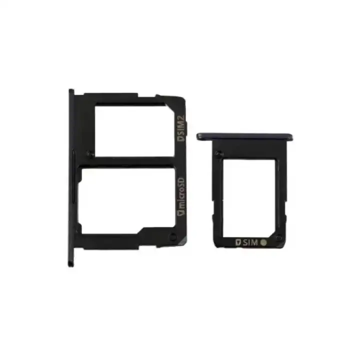 Samsung Uyumlu Galaxy J5 Prime G570 Sim Kart Tepsisi Siyah Çift