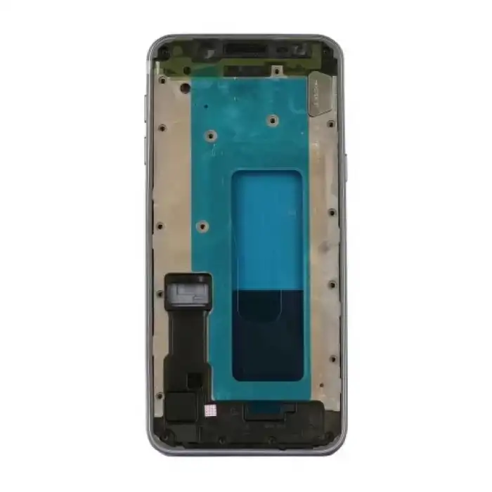 Samsung Uyumlu Galaxy J6 J600 Kasa Kapak Gri Çıtalı