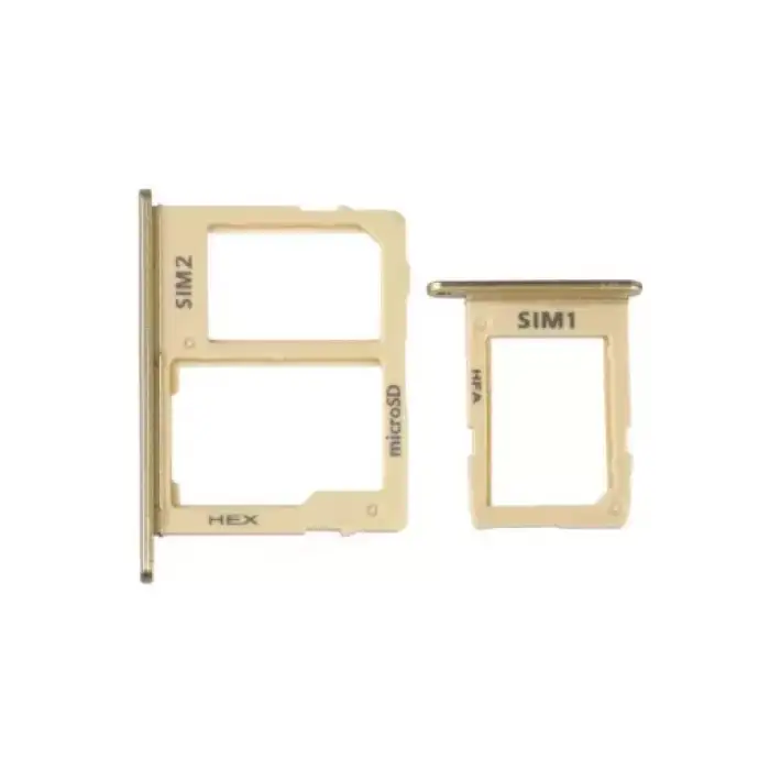 Samsung Uyumlu Galaxy J6 J600 Sim Kart Tepsisi Gold Çift