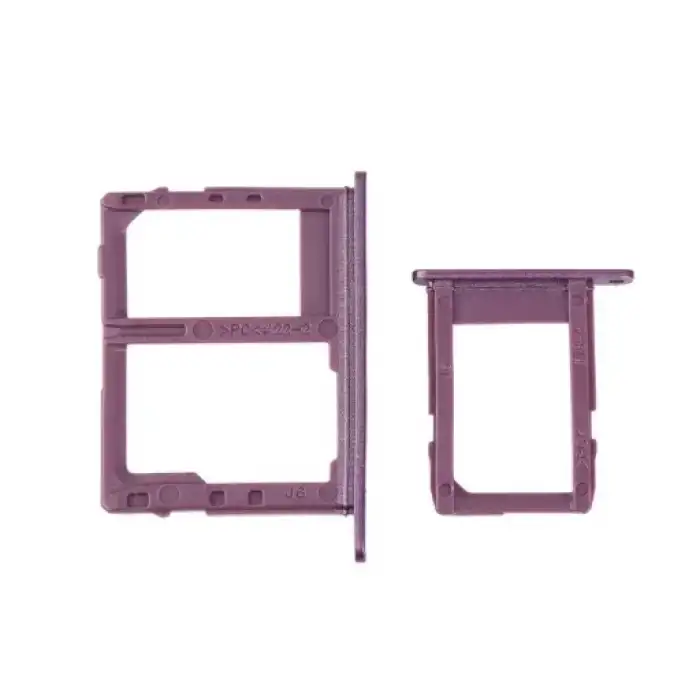 Samsung Uyumlu Galaxy J6 J600 Sim Kart Tepsisi Violet Çift