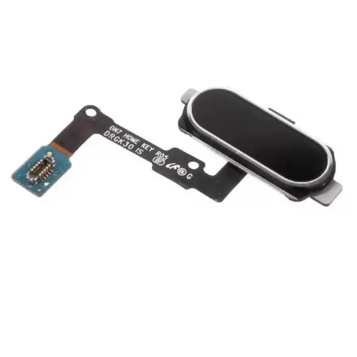 Samsung Uyumlu Galaxy J7 Prime G610 Home Parmak Okuyucu Filmi Flex Siyah