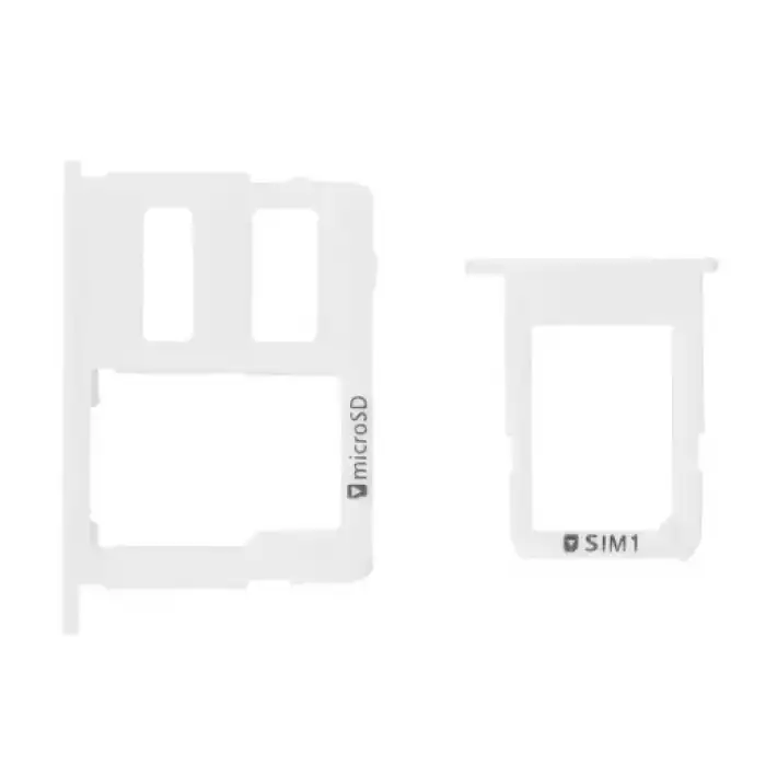 Samsung Uyumlu Galaxy J7 Prime G610 Sim Kart Tepsisi Beyaz Çift