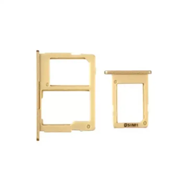 Samsung Uyumlu Galaxy J7 Prime G610 Sim Kart Tepsisi Gold Çift