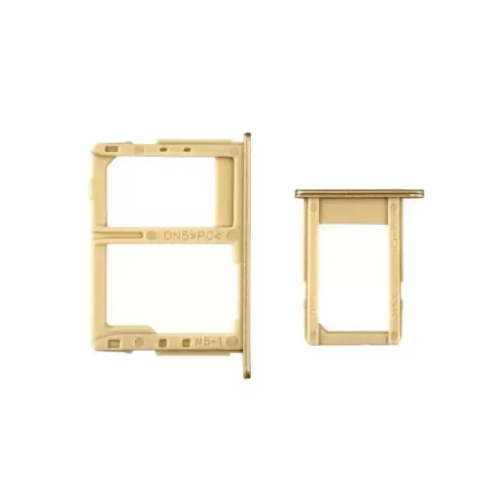 Samsung Uyumlu Galaxy J7 Prime G610 Sim Kart Tepsisi Gold Çift