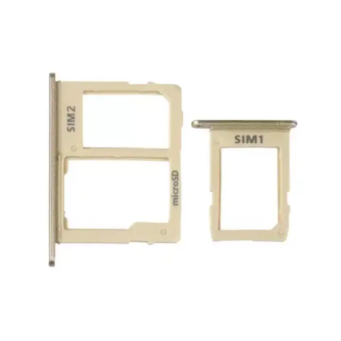 Samsung Uyumlu Galaxy J7 Pro 2017 J730 Sim Kart Tepsisi Gold Çift
