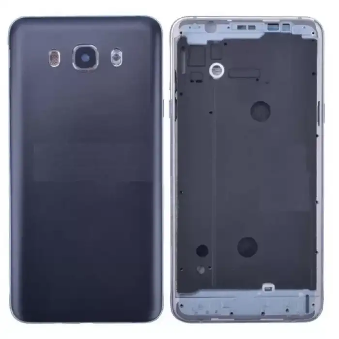 Samsung Uyumlu Galaxy J710 Kasa Kapak Siyah Çıtalı