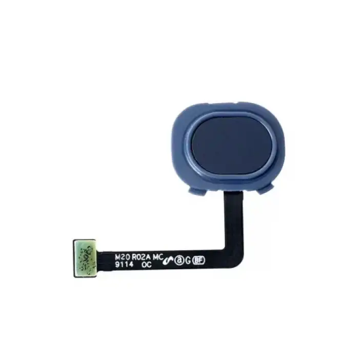 Samsung Uyumlu Galaxy M20 M205 Home Parmak Okuyucu Filmi Flex Mavi