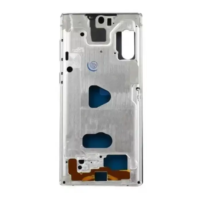 Samsung Uyumlu Galaxy Note 10 N970 Kasa Kapak Beyaz Çıtalı