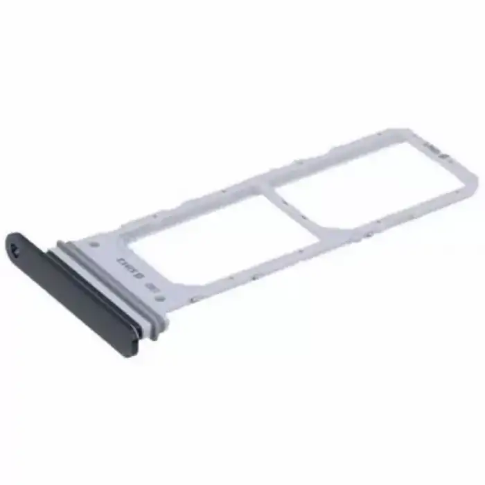 Samsung Uyumlu Galaxy Note 10 N970 Sim Kart Tepsisi Siyah Çift