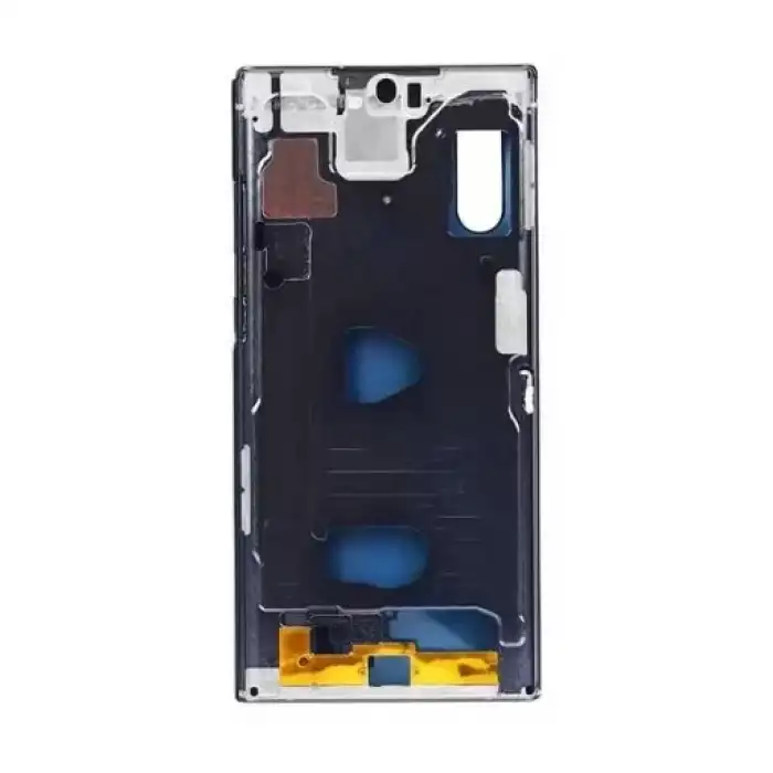 Samsung Uyumlu Galaxy Note 10 Plus N975 Kasa Kapak Siyah Çıtalı