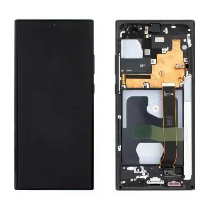 Samsung Uyumlu Galaxy Note 20 Ultra N986 Lcd Ekran Dokunmatik Siyah Servis Gh82-23596A