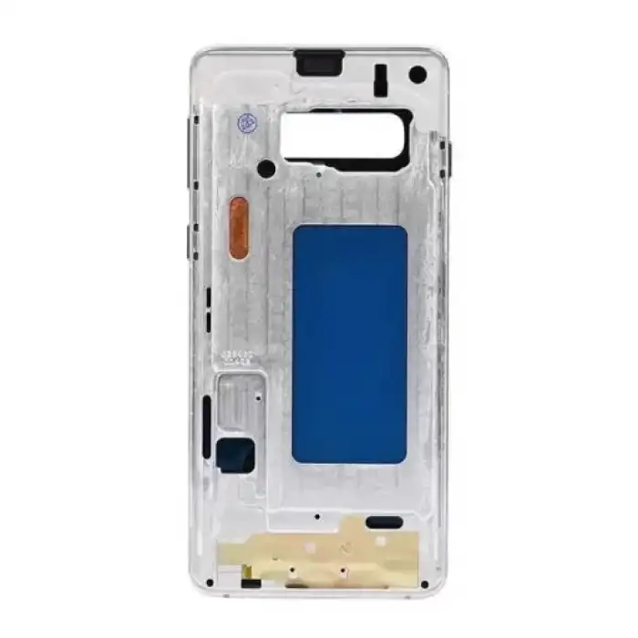 Samsung Uyumlu Galaxy S10 G973 Kasa Kapak Beyaz Çıtalı