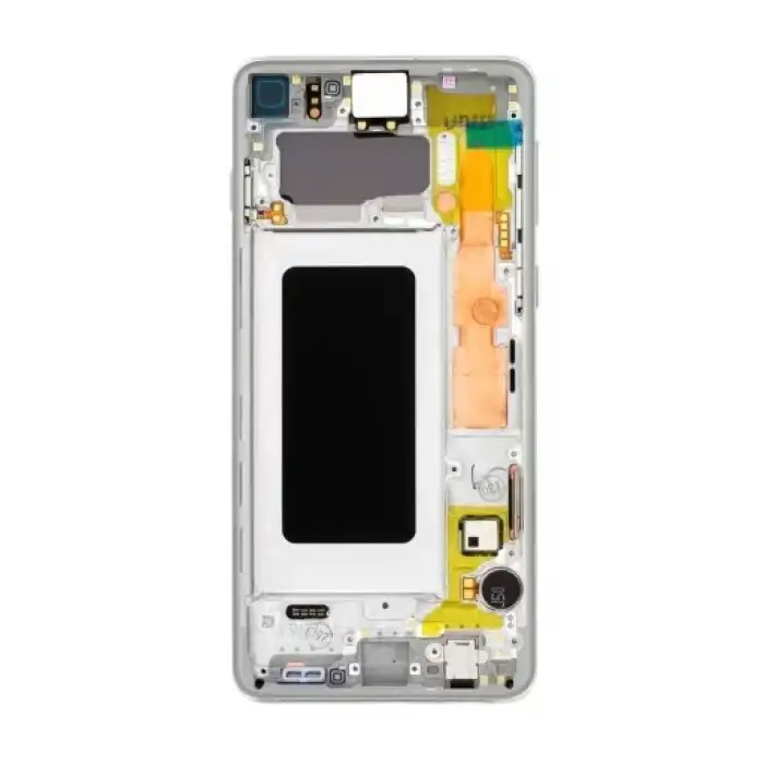Samsung Uyumlu Galaxy S10 G973 Lcd Ekran Dokunmatik Seramik Beyaz Servis Gh82-18850B