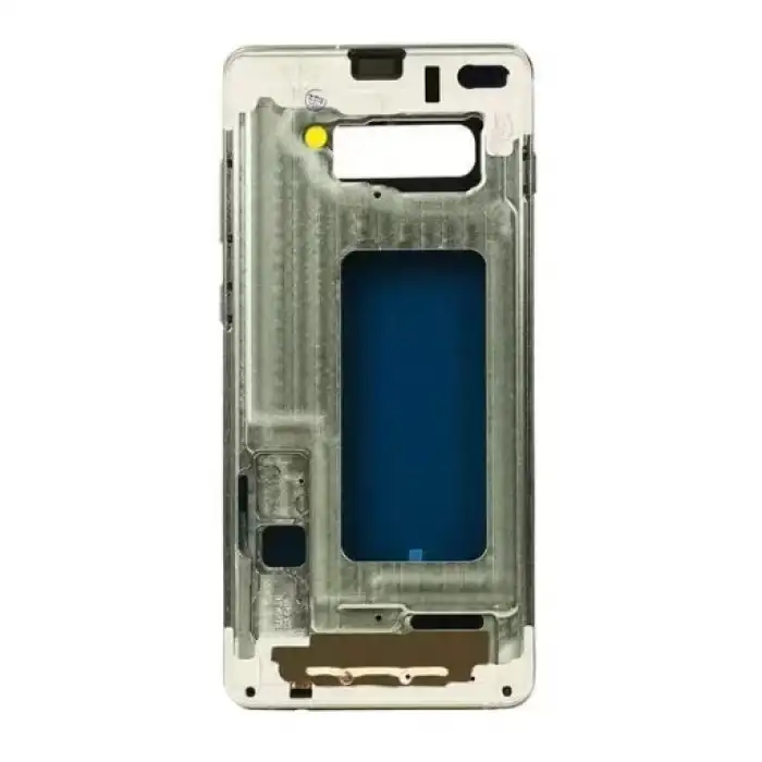 Samsung Uyumlu Galaxy S10 Plus G975 Kasa Kapak Yeşil Çıtalı